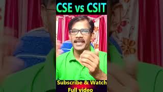 CSE vs CSIT -Computer Science Engg & Information Technology | Journey with Joga Rao |Short-2|