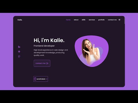 Responsive Personal Portfolio Website Using HTML & CSS And JavaScript With Dark/Light Mode