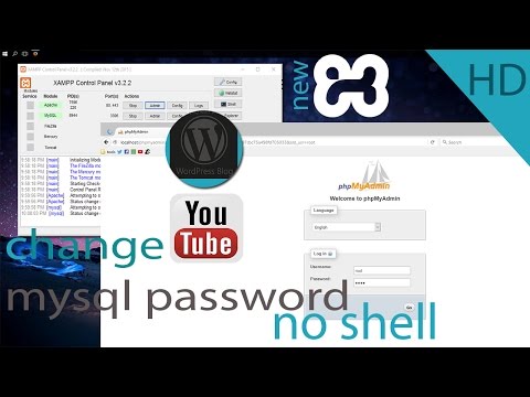 xampp mysql password reset full tutorial | with phpMyadmin