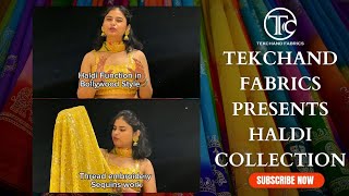 TEKCHAND FABRICS PRESENTS HALDI COLLECTION | SHOP NOW | TEKCHAND FABRICS🥻#fabrics #viral #designer