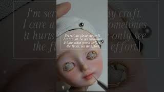 I make hours of love, skill, and dedication #BJDArtist #MiniatureFashion #PassionProject