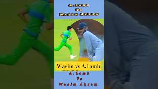Wasim Akram vs A.Lamb, A Competition You Should Not Miss #cricketshorts