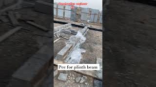 Pcc for plinth beam #construction #civilengineering #smartworking #steel #skillwork #civilwork #tmt