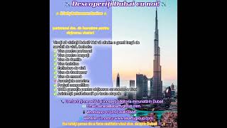 ✈️ Descoperiți Dubai cu noi! ✈️ #dubaivisa #dubaistay #travelwithus #traveleasy