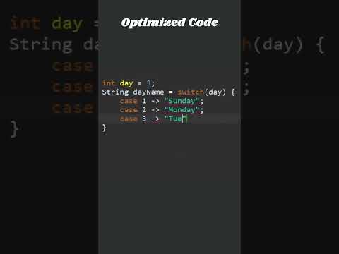 0057 Java Optmization Trick:  if switch  #java #coding #javasoftware #shorts