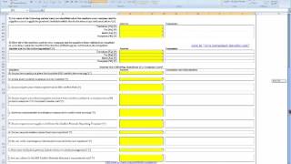 Conflict Minerals Reporting Template Instructions