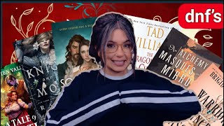 SERIES AND BOOKS I'M DNF'ING 👋🏻 AND LIBRARY SAVES 🎧