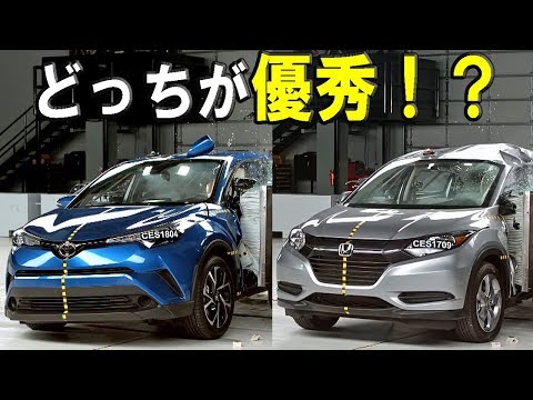 2018 Toyota C-HR vs 2018 Honda HR-V - IIHS crash test