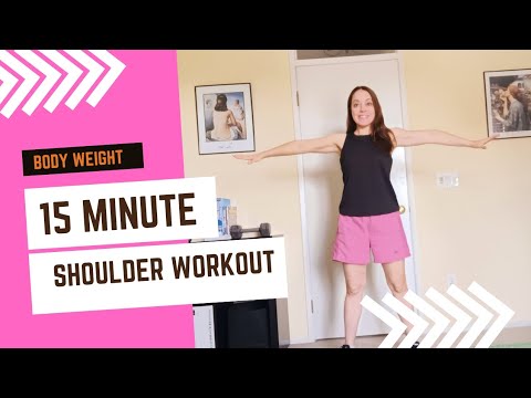 15 Minute Quick Sculpted Shoulder Home Workout/Body Weight Only