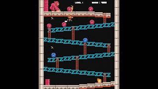 King Kong Chaos - Level 1 - #gameplayvideo #donkeykong #freeonlinegame #platformer #pixelart