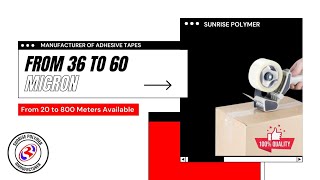 Sunrise Polymer #bopptape #printedtape #tape #transparenttape #india #manufacturer #browntape