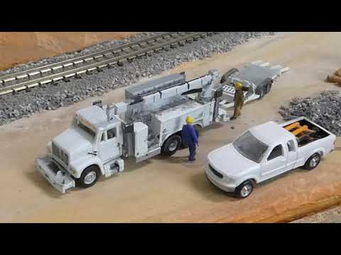 Showcase Miniatures N Scale Class I MOW Truck kit (model#:SHO-41) finished model show off and review