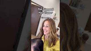 The Diamond Hair Topper #thinhairsolutions #hairtopper #beforeandafter #thinhair #hairtoppers #hair