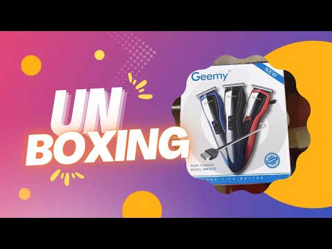 UnBoxing "Geemy Hair Trimmer"