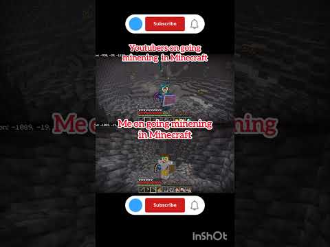 Youtubers vs me on going mining in Minecraft 😅😅😂🤣😁#minecraft #shorts #short