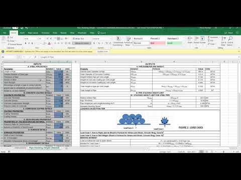 Pipe Stacking Height Calculator (Concrete Coated Pipes) - www.thenavalarch.com