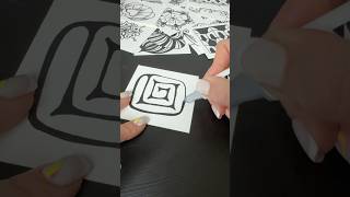So simple! Inktober Day 15 #drawing #relaxing #tangleart #inktober2024 #asmr #asmrshorts #art