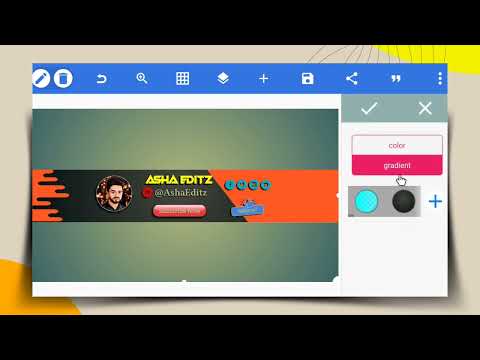 Youtube channel banner Design | How to make youTube
