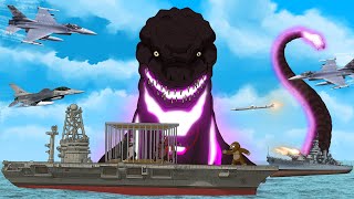 Army Caught Godzilla & Kong: Shin Godzilla Destroys Everything - FUNNY | Godzilla Cartoon Movies