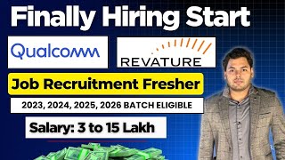 Finally Qualcomm, Revature Hiring Start | Off Campus Drive 2026, 2025, 2024, 2023 Batch