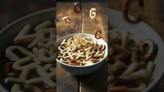 AI Generated: Swimming Alphabet Soup