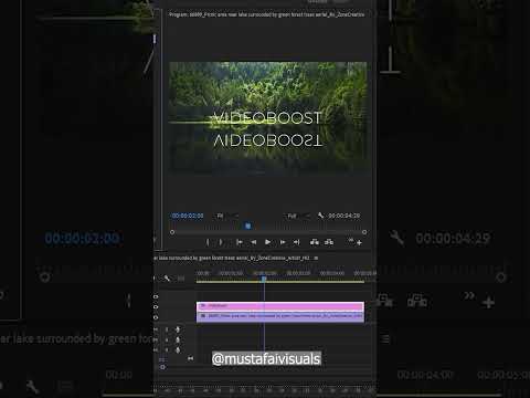 Mirror text effect in Premiere Pro #viralshort