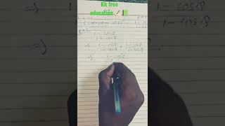 class 10 त्रिकोणमिति kk free education ✍🏻# please like and subscribe