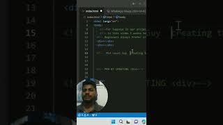 How to create a Div Like a PRO #shorts #viral #html #vscode