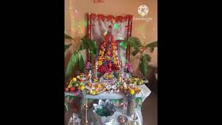 How to drape  saree to god varamahalakshmi festival