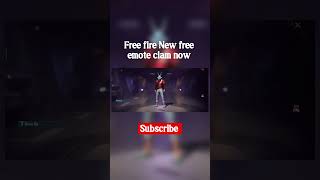New FREE Emote in Free Fire 🔥 | Claim Now! #shorts #freefire