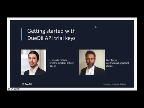 Get Started With DueDil API Trial Keys