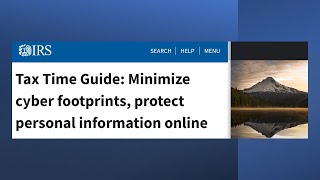 Tax Time Guide Minimize cyber footprints, protect personal information online 121