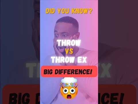 Throw vs Throw Ex in C# Explained | Beginner to Advanced Guide