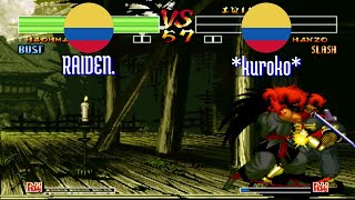FT5 @samsho4: RAIDEN. (CO) vs *kuroko* (CO) [Samurai Shodown IV Fightcade] Jun 18