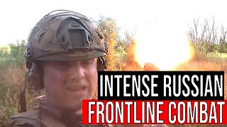 Russian Army Flank Ukraine Soldiers in Intense Frontline Combat Battle