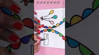Cute😘 Birthday 2023 card idea #shorts #youtubeshorts  #whitepaper #trending #happybirthday  #viral