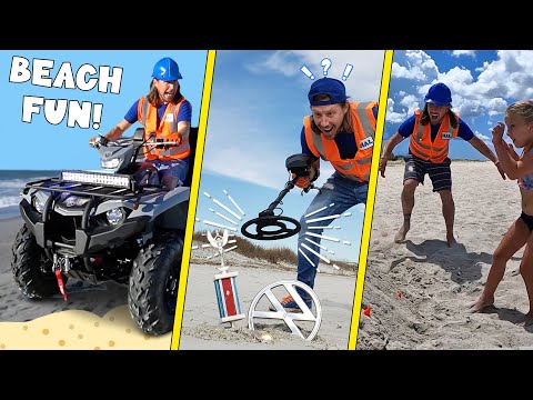 Handyman Hal goes to the Beach | Beach Fun for Kids