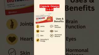 OMEGA 3-6-9 CAPSULE BEST FOR JOINT BRAIN  HEART SKIN EYES IMMUNITY HORMONE BALANCE #omega3 #omega369