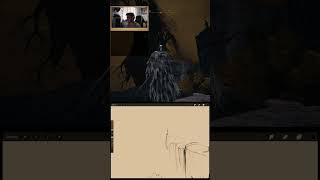 Sketching DEEPROOT DEPTHS for my ELDEN RING MAP #eldenring #eldenringclips #fromsoftware #gameart