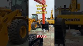 Doosan dx225 excavator has a favorable price and is exported worldwide