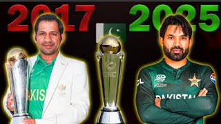 Pakistan Champions Trophy Squad Comparison (2017_2025)| Squad Analysis