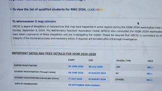 Will RMO 2024 be postponed? Why RMO registration did not start?