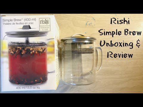 Rishi Simple Brew Loose Leaf Teapot (400 ml) - Unboxing / Review