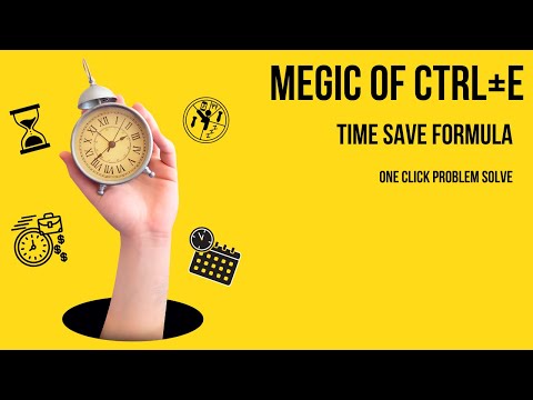 Excel Tips: Time Save Formula Just One Click Use Ctrl + E.