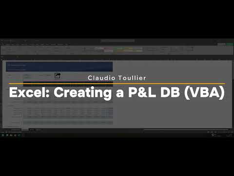How to Convert a Horizontal P&L into a Vertical Database in Excel | Simple VBA Automation