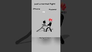 iPhone vs Huawei fight #techbattle #innovationshowdown