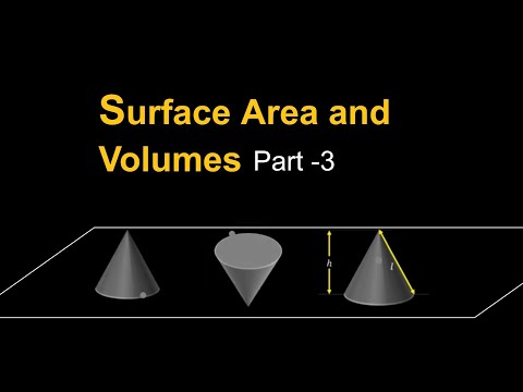 Cone Right Circular | Surface Area and Volumes | Class 9 Maths | Introduction | NCERT| Part-3