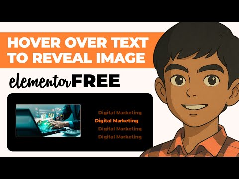 HOVER OVER TEXT TO REVEAL IMAGE - Elementor WordPress Tutorial Flex Container