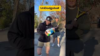 UnDodgeball Game😂 with Marshmallows and a Tennis Racket #sports #funny #game #dodgeball #tennis
