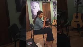 Shreya Ghoshal during rehearsals